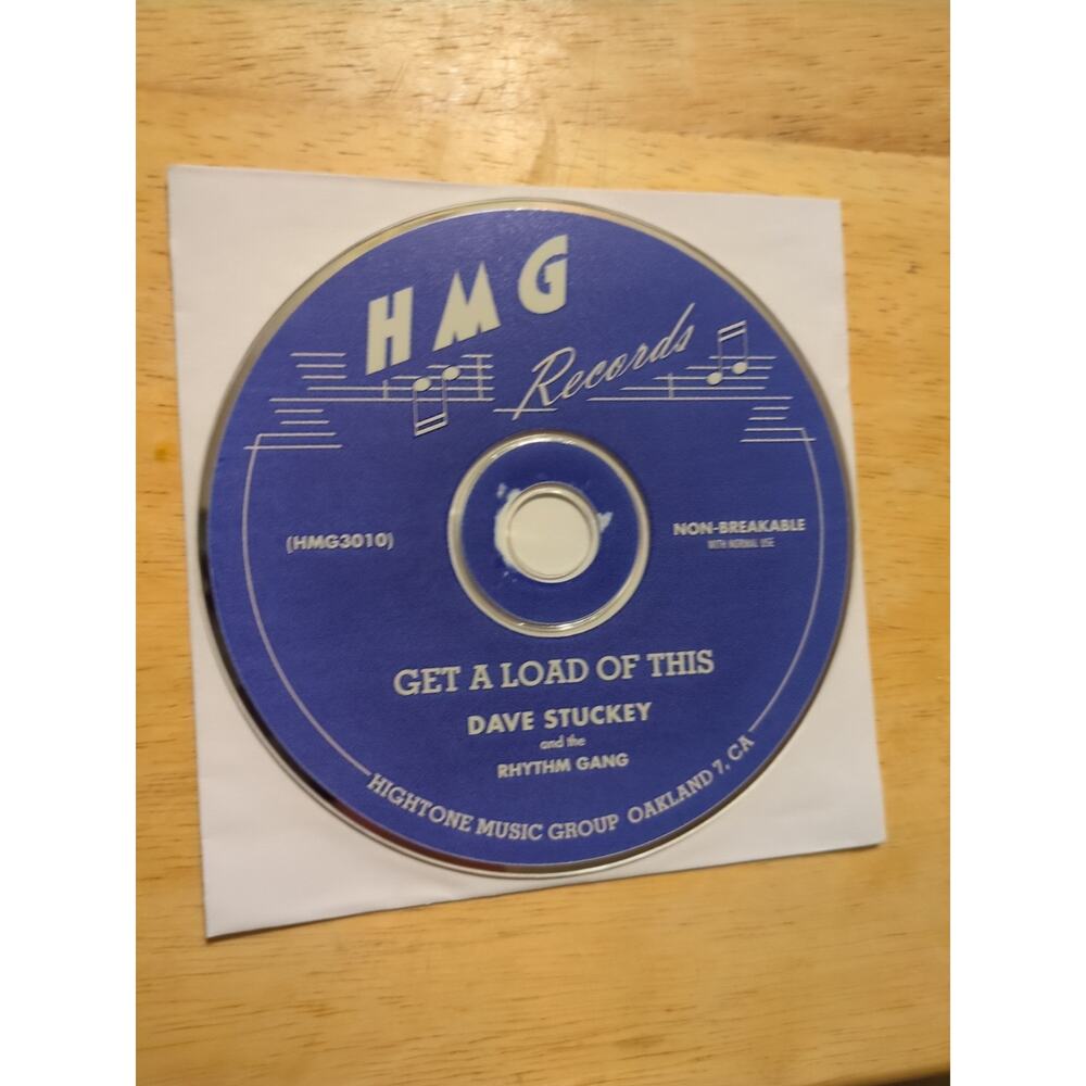 DAVE STUCKEY AND THE RHYTHM GANG GET A LOAD OF THIS CD Disc Only